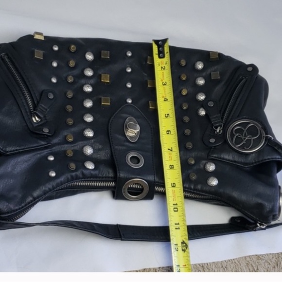 ❤️❤️ Jessica Simpson black hobo bag, silver brass studs❤️❤️ - Picture 8 of 8